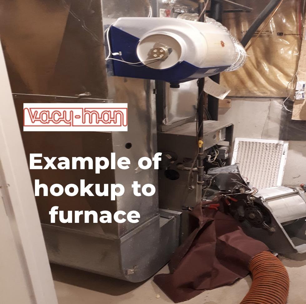 Furnace hookup with vacuum