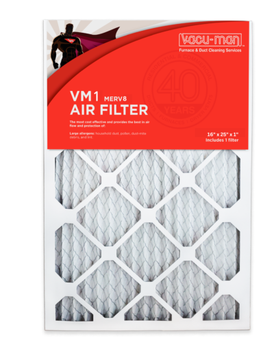 VM1 - Merv 8 Furnace filter Vacu-Man