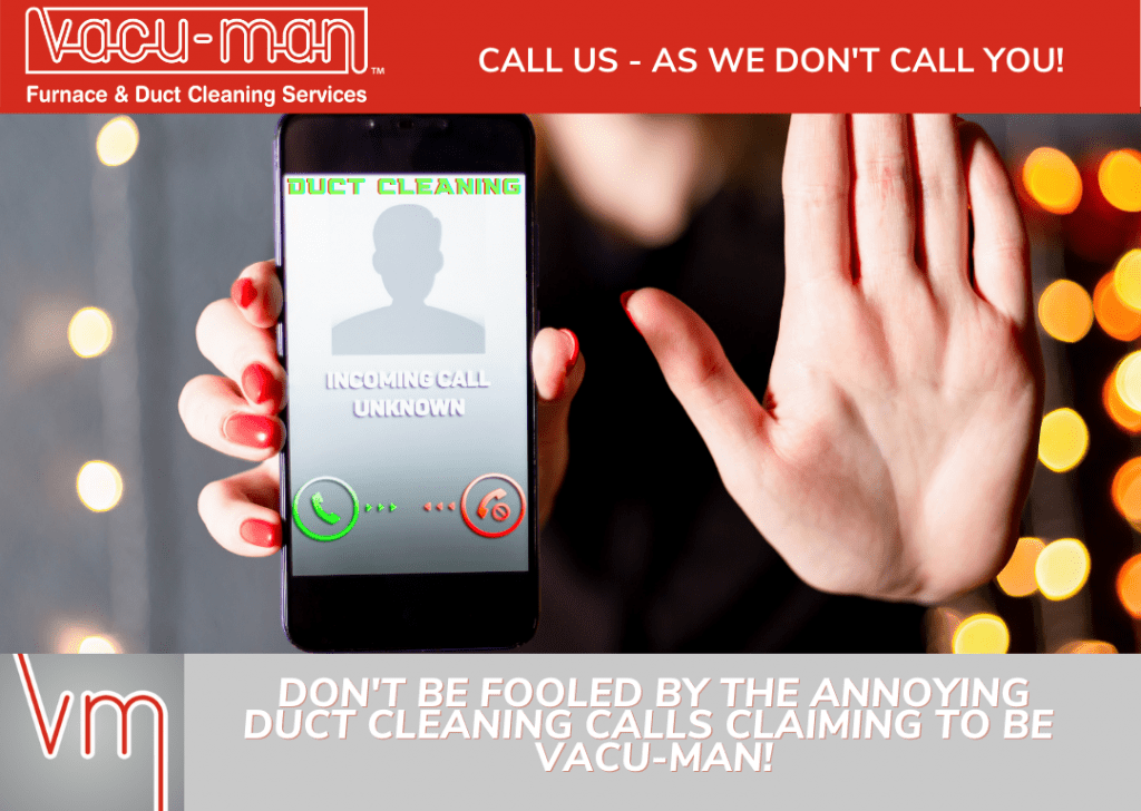 warning duct cleaning calls