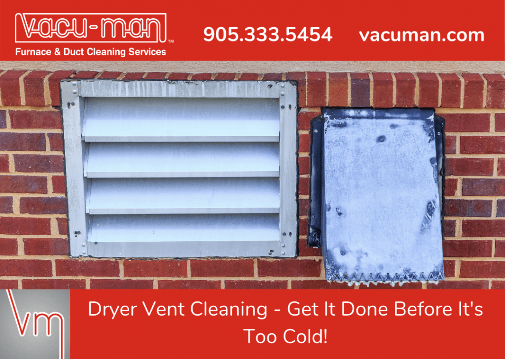 Dryer Vent Cleaning - Get It Done Before It’s Too Cold!