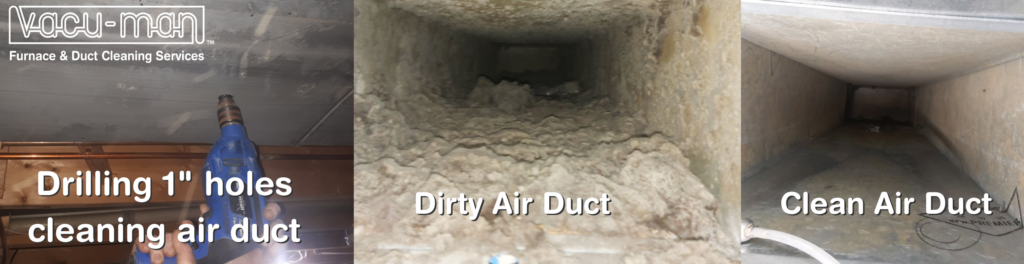 dirty air ducts and clean air ducts