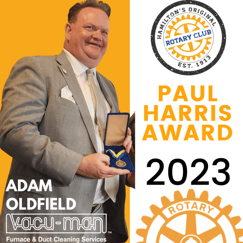 Adam Oldfield Paul Harris Award