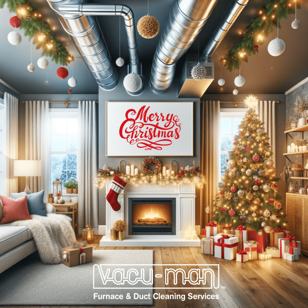 VM - Celebrating a Cleaner, Healthier Christmas The Vacu-Man Tradition of Excellence in Furnace and Duct Maintenance